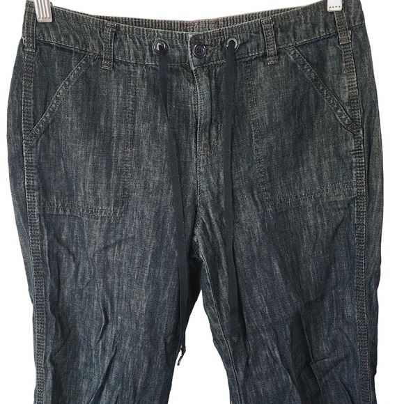 Jones New York Denim Style Capri Cropped Jeans Size 8 - Picture 2 of 5